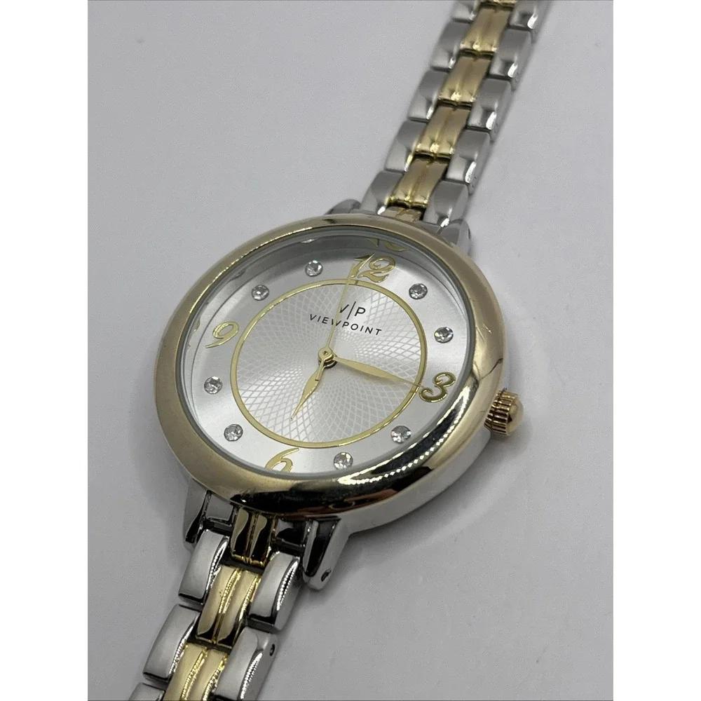 View Point by Timex Women's Two Tone Watch 34mm Case‎ 8
